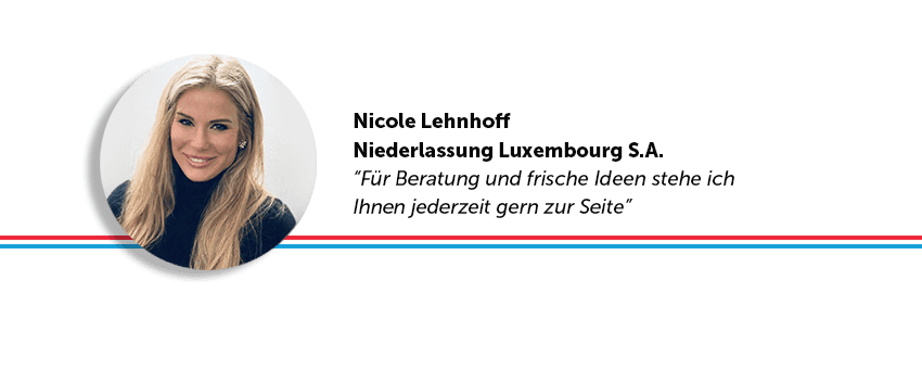 Nicole Lehnhoff, Niederlassung Luxembourg